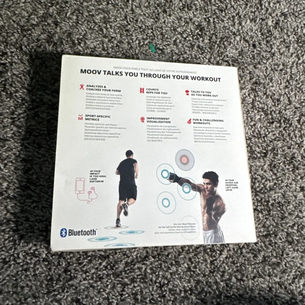 Moov Now Fitness Black Personal Coach & Sports Tracker Sleep Monitor NIB